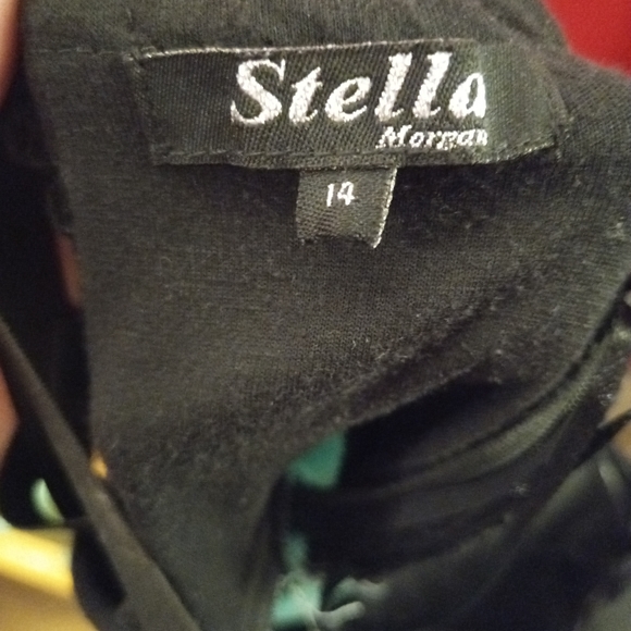 Black & teal strapless dress - Picture 3 of 3